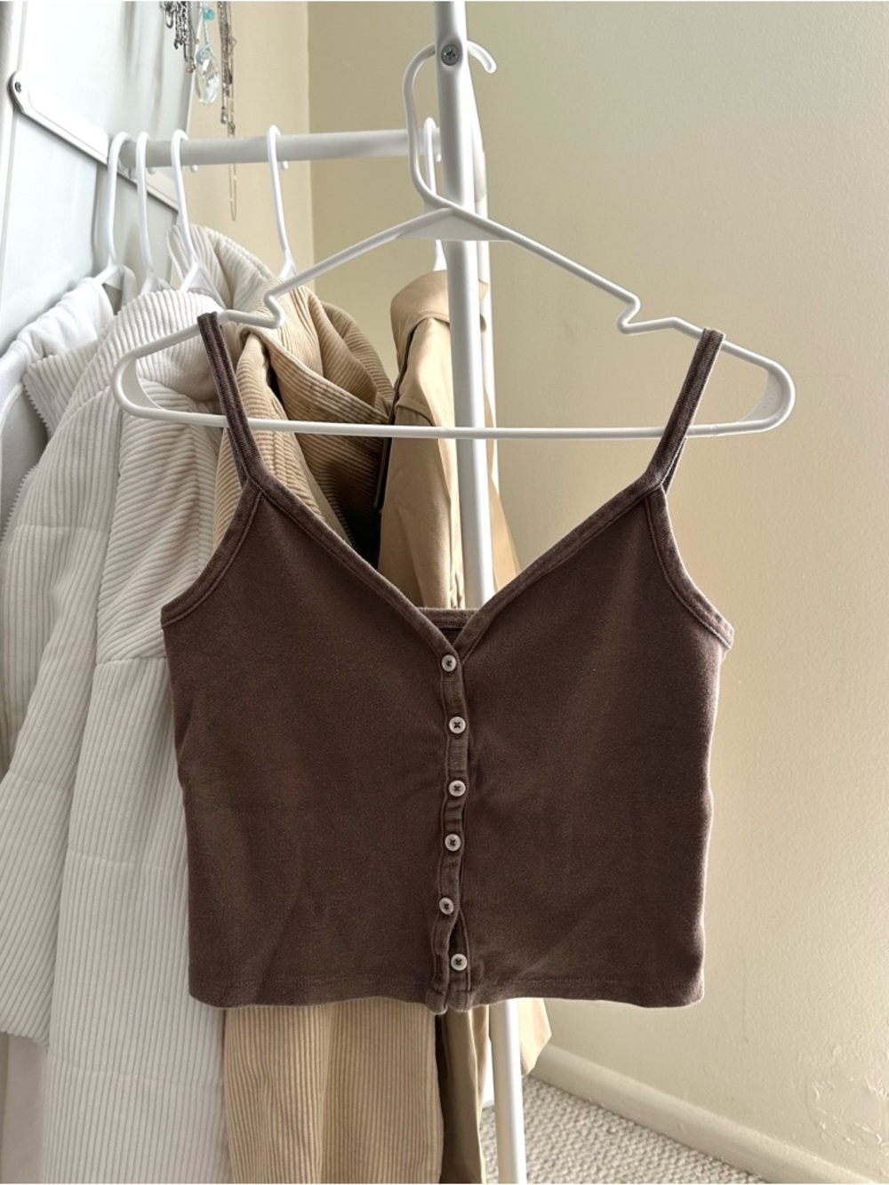 brandy melville brown tank top